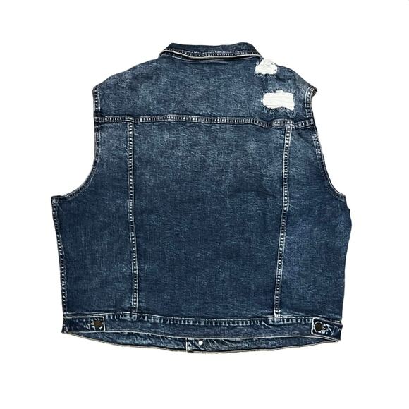 Si Tu Veux Blue Women’s Jean Vest Size XXXL - Picture 3 of 3